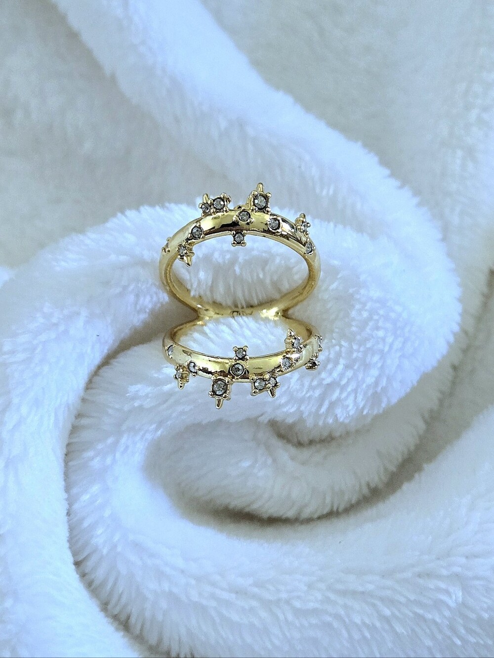 Alexis Bittar Double✌️ Banded Gold💛 Satellite🛰 Ring💍 - Picture 3 of 16
